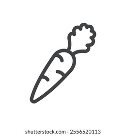 Carrot icon Vector logo outline