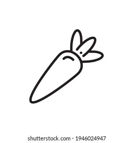 Carrot icon in vector. Logotype