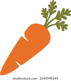 Carrot icon vector on white background, vegetable, illustration, carrot, icon, orange, vector, food, fresh, natural, organic, artwork, basic, outline, plain, silhouette