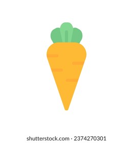 carrot icon vegetable flat style