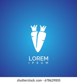 carrot icon. vegetable sign