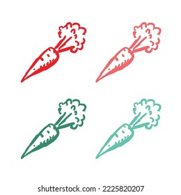 Carrot Icon, Carrot Vegetable icon, Carrot vector icon, vegetable icon, Carrot logo vector icons in multiple colors