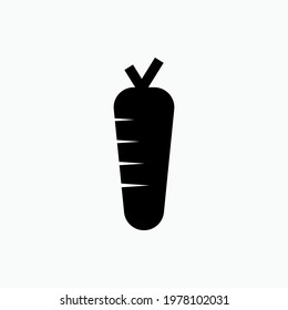Carrot Icon. Vegetables, Nutrition Symbol - Vector.