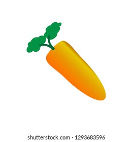 Carrot Icon. Vegetables Vector Illustration Sign & Symbol.