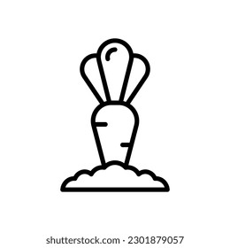 carrot icon for your website design, logo, app, UI.