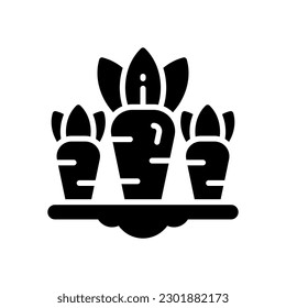 icono de zanahoria para tu sitio web, móvil, presentación y diseño de logotipo.