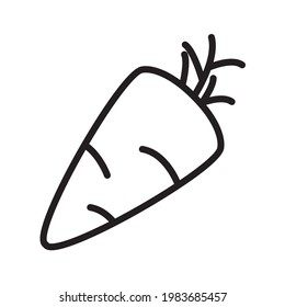 iconos de zanahoria. símbolo de zanahoria vectores para web infográfica.
