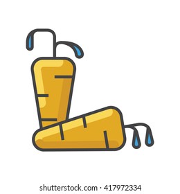 Carrot Illustration - Flat Icon