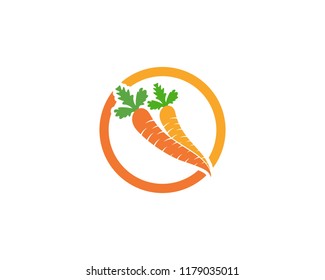 carrot ilustration logo vector