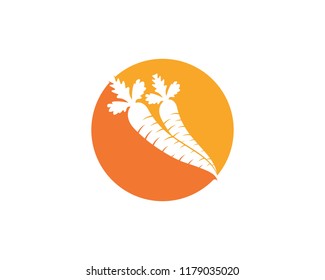 carrot ilustration logo vector