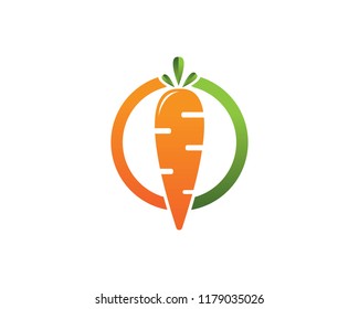 carrot ilustration logo vector