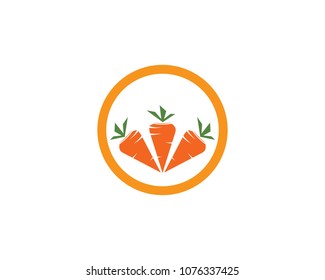 carrot ilustration logo vector template