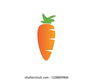 carrot ilustration logo vector template