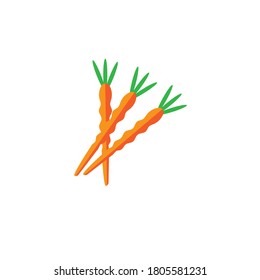carrot ilustration logo vector template