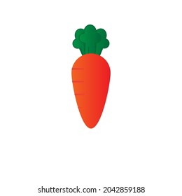 Carrot isolated on white background Premium Vector