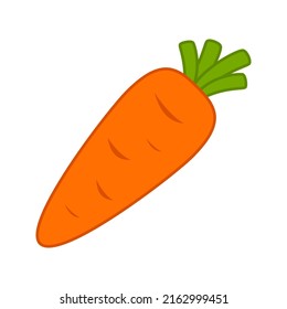 Carrot isolated on white background. Vector illustration