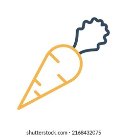 Carrot Isolated Vector icon which can easily modify or edit

