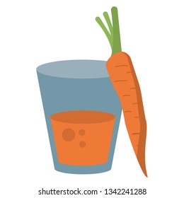 carrot juice cup cartoon