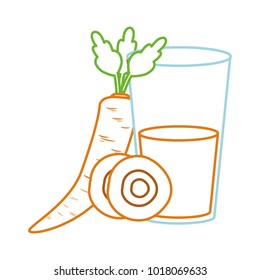 Carrot and juice design