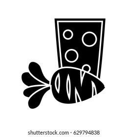 carrot juice glass icon
