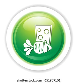 carrot juice glass icon