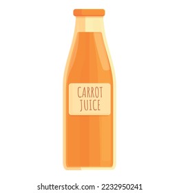 Carrot juice icon cartoon vector. Drink splash. Food fruit