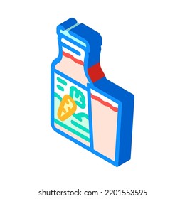 carrot juice isometric icon vector. carrot juice sign. isolated symbol illustration
