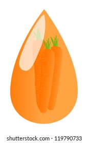 Carrot juice vector background ecology concept