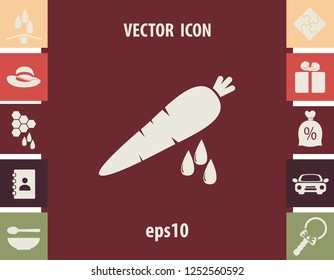 Carrot juice, vector design element