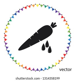 Carrot juice, vector design element