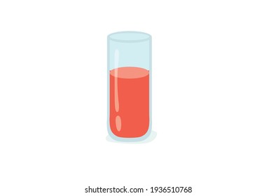 Carrot juice vector illustration isolated on white background