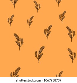 carrot light orange background and ears, create coziness and freshness, suitable for garden and children's holiday