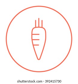 Carrot line icon.