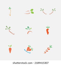 carrot logo collection design illustration template - vector