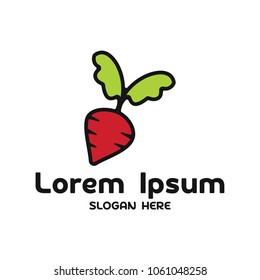 Carrot Logo Design Template.