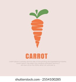 Carrot logo design vector, Creative Carrot logo design Template Illustration