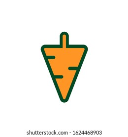 carrot logo design vector template