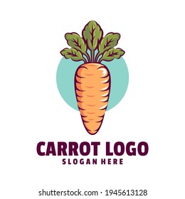 carrot logo design vector template