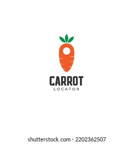 Carrot logo design in white background