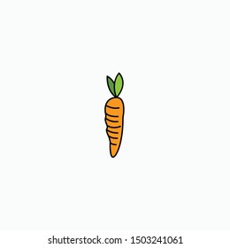 Carrot Logo Icon Design Template - Vector
