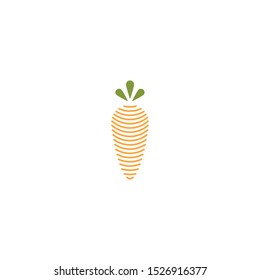 Carrot Logo Icon Design Template Vector Illustration