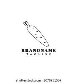 carrot logo icon design template modern vector illustration