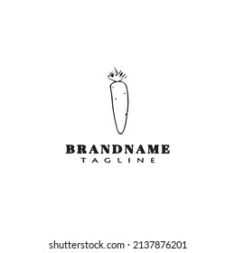 carrot logo icon design template modern vector illustration