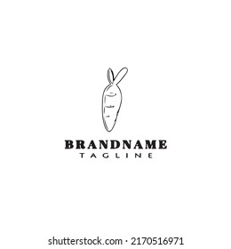 carrot logo icon design template modern vector illustration