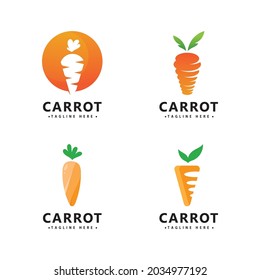 Carrot Logo Icon Vector Design Template