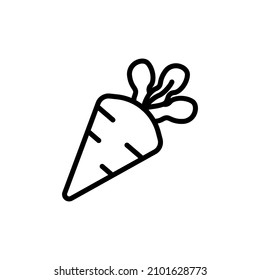 carrot logo icon vector illustration
