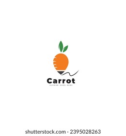 carrot logo icon vector template