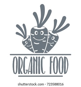 Carrot logo. Simple illustration of carrot vector logo for web