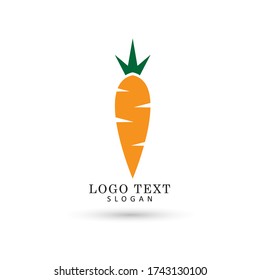 Carrot Logo. Symbol & Icon Vector Template.