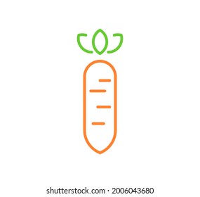 carrot logo vector design template